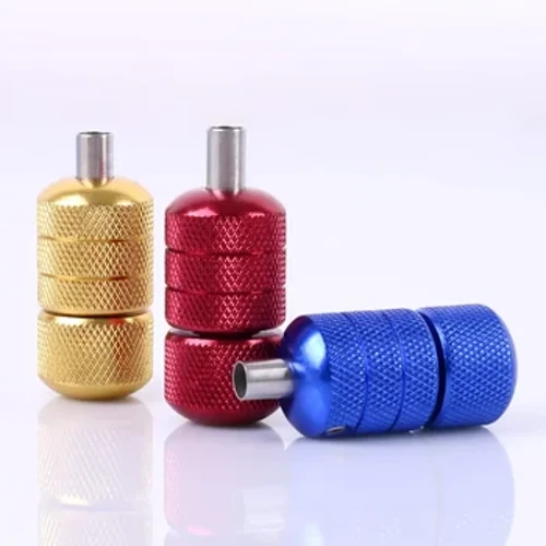 25mm Aluminum Alloy Tattoo Grip Knurled Non-Slip me ke ko'oko'o ho'opa'a pa'a pa'a pono'i lima lima ki'i ki'i na lako ho'opa'a ki'i.