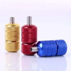 25mm Hợp Kim Nhôm Hình Xăm Cầm Khía Chống Trơn Trượt với Thân Sau Tự Khóa Hình Xăm Tay Cầm Đầu Bộ Tiếp Liệu tay cầm Hình Xăm Griptape