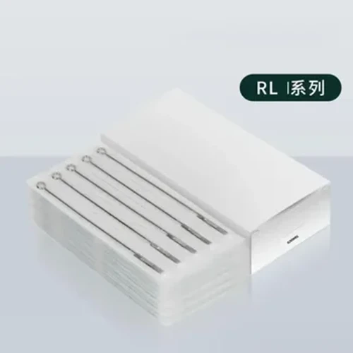 50 unids/caja agujas de tatuaje de revestimiento redondo estériles desechables para máquina de tatuaje estándar y empuñaduras 1/3/5/7/9/11/13/15RL