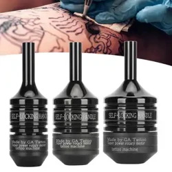 Tay cầm máy xăm tự khóa Chất liệu nhôm hàng không Chống trượt 25mm 30mm 35mm Phụ kiện máy xăm tùy chọn