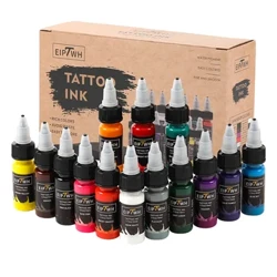 15ml 14 colors tatuointi mustepigmentti laatikkokehotaiteen tatuointipaikat Professional Beauty Paints -meikkitatuointitarvikkeet puolijännillä