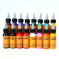 Tatoveringspigmentblæk sæt til kropstatovering Body Art tatoveringsblæk 7/16 farver 30 ml/flaske Semi-permanent kunstsæt tatoveringsartikler
