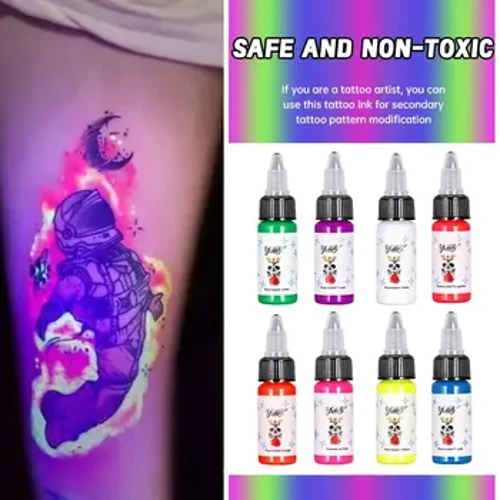 I-15ml I-Tattoo Inks Yekhwalithi Ephakeme Ye-Tattoo Ephrofeshinali Ye-Makeup Ephelele Yomzimba I-Microblading Elula Umbala Ophephuli Okhanyayo