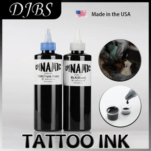 DJBS tatoveringsblæk 5/30/60/90/120/240 ML/flaske sort mikroblading Pigment Kropskunstmaling Permanent makeup tatoveringsartikler