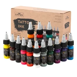 15ml 14 colors tatuointi mustepigmentti laatikkokehotaiteen tatuointipaikat Professional Beauty Paints -meikkitatuointitarvikkeet puolijännillä