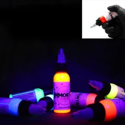 Fluorestseeruv tätoveeringu pigment 8 värvi lilla hele professionaalne poolpüsiv Microblading Easy Coloring kehameigitindid 15 ml