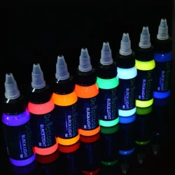 15/30ML Huỳnh Quang Chất Lượng Cao Mực Xăm Chuyên Nghiệp Thường Trực Trang Điểm Cơ Thể Microblading Dễ Dàng Tô Màu Màu Tím Ánh Sáng Sắc Tố