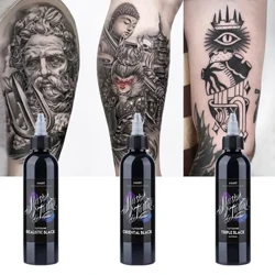 Professionel tatoveringsblæk af høj kvalitet, der er sikker for kropskunst, sort pigment tatoveringsblæk