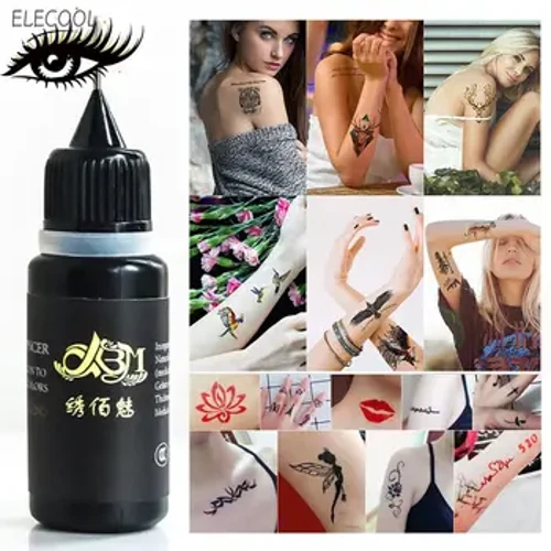Uusi 10 ml Professional Safe vedenpitävä tatuointipigmentti tatuointimuste Body Art Tatuointipigmentti Värikäs Tatuointimuste Pigmentti