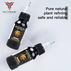 Dragonhawk TATTOO INK 1-PACK musta väri 1oz pullo 30 ml värimustetta SL047