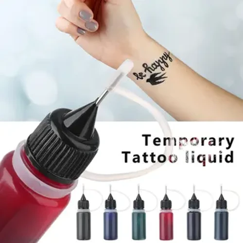 10Ml Tạm Thời Hình Xăm Ấn Độ Henna Tattoo Mực Nghệ Thuật Thân Thể Sơn Bán Trang Điểm Vĩnh Viễn Sắc Tố Làm Đẹp Không Đau Lông Mày bút Kẻ Mắt