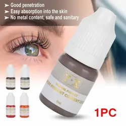 8ML/sticlă Pigment Microblading Cerneală pentru tatuaje Pigment pentru sprâncene Eyeliner Buze Machiaj semipermanent Ușor de vopsit Cerneluri pentru tatuaje pentru artă corporală