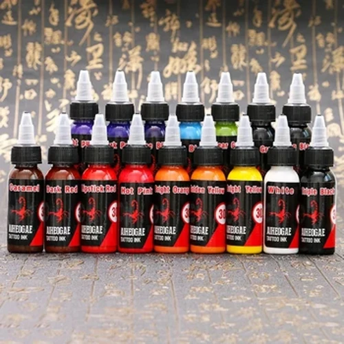1 kpl 30 ml/pullo Ammattimaiset tatuointipigmenttimusteet Turvalliset puolipysyvät maalit Kauneusmeikkitarvikkeet Body Art Tatuointityökalu