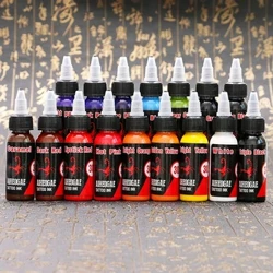 1 tk 30 ml/pudel Professionaalsed tätoveeringu pigmendivärvid Ohutu poolpüsivärvide tarvikud ilumeigi jaoks Body Art Tattoo Tool
