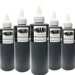 Encre de tatouage dynamique 240ML, pigment de Microblading noir, 8OZ, peinture d'art corporel, maquillage Permanent, fournitures de tatouage