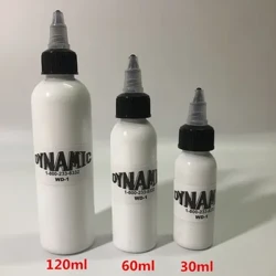 30ML,60ML,120ML,250M 천연 식물 Professinal 문신 잉크 화이트 컬러 세미 영구 메이크업 안료 페인트 병 바디 아트 도구