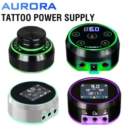 Aurora 2 Tattoo Power Supply Fir Coil & Rotary Tattoo Machine Pen Batterie Aurora 3 Upgrade Dual Output LCD Full Touch TFT Screen
