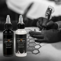 Edle Verpackung 60 ml 2 oz Schwarze oder weiße Tattoo-Tinte Professionelles Pigment-Set für Übung und Arbeit