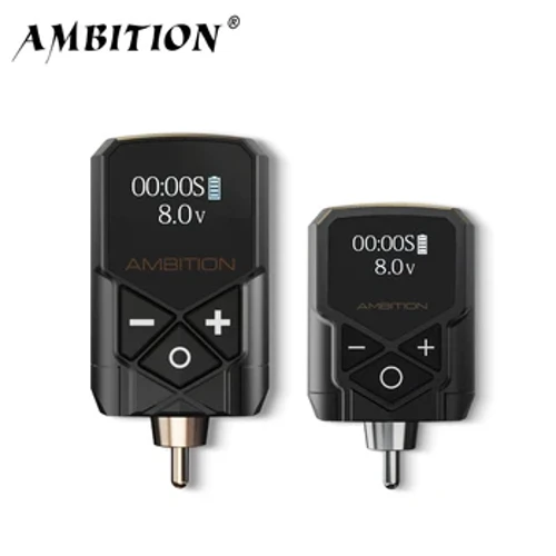 Ambition kuark Wireless Tattoo Battery Power Supply RCA Interface 2400amh portable LCD Display Para sa Rotary Machine Fast Charger