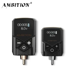 Ambition kuark Wireless Tattoo Battery Power Supply RCA Interface 2400amh feavea'i LCD Fa'aaliga Mo masini Rotary Fa'asala vave