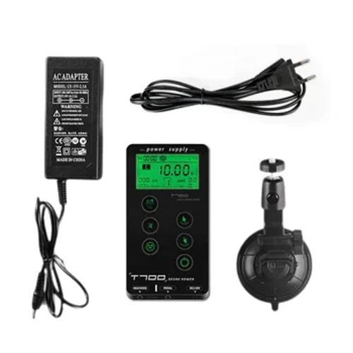 T700 napájecí zdroj Inteligentní pro rotační tetovací stroj Digitální LCD DOUSTNÍ OBCHODNÍ TETTOOBE BATERIE S BRACKET TATTOO DODÁVKY