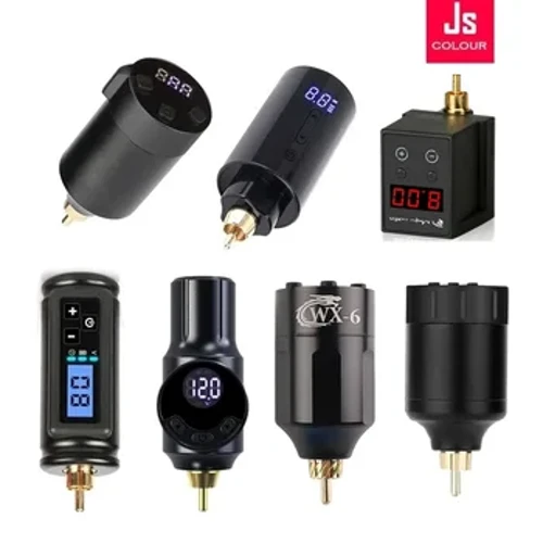 Alimentatore professionale per tatuaggi wireless RCA Jack LED Schermo digitale Mini batteria portatile per tatuaggi per penna per macchinetta per tatuaggi Rocket