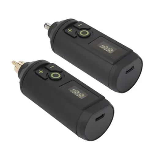 forniture per tatuaggi Macchina per tatuaggi wireless Batteria tipo C Alimentatore per tatuaggi LCD digitale in lega per salone di bellezza