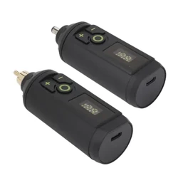 Tattoo Ëmgeréits Wireless Tattoo Machine Batterie Typ C Legierung Digital LCD Tattoo Power Supply fir Schéinheetssalon