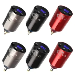 Cyflenwad Pŵer Tatŵ Digidol RCA/DC Jack Ar gyfer Peiriant Tatŵ Pen Tatŵ Di-wifr Batri Ailwefradwy Ategolion Colur Parhaol