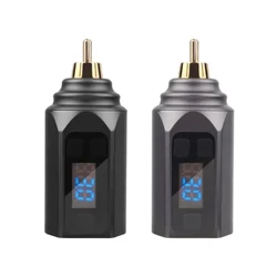 Giao Diện RCA Không Dây Hình Xăm Nguồn Điện Dung Lượng 1500MAh Đèn LED Hiển Thị Kỹ Thuật Số Máy Xăm Bút Pin Nguồn Cung Cấp 3‑12V