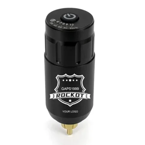 Mini batterie de tatouage fusée sans fil, Rechargeable, légère, Interface d'alimentation, Machine à tatouer rotative, équipement de batterie pour stylo