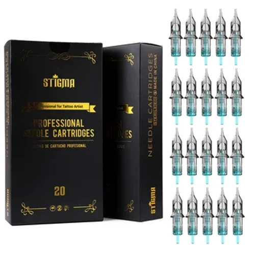 Kỳ Thị 20 Chiếc Dùng Một Lần Hình Xăm Hộp Mực Kim RL 0.3MM 0.35MM Chuyên Nghiệp Tiệt Trùng An Toàn Cho Máy Xăm Cung Cấp
