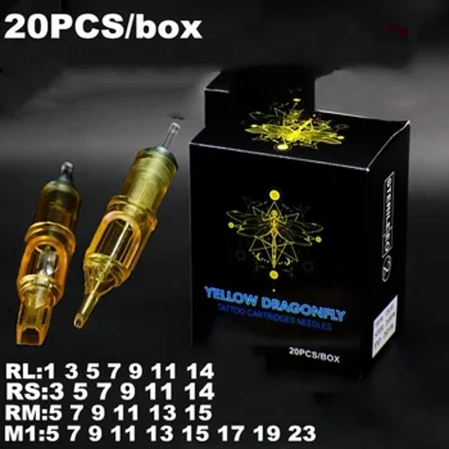 20PCS 문신 바늘 문신 기계 키트에 대 한 영구 화장 카트리지 바늘 눈썹 바늘 RL/RS/RM/M1 1/3/5/7/9/11/14RL 3/5RS
