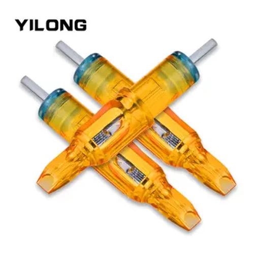 10 kpl Yellow Dragonfly Tatuointipatruunan neula 1 3 5 7 9 11 13 14 15 RL RM RS M1 Tatuointikoneen kynäneulatarvikkeita varten