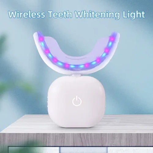Không Dây Làm Trắng Răng Đèn Đèn Đỏ Và Xanh Dương Tẩy Trắng Răng Tăng Tốc Di Động Sử Dụng Tại Nhà Làm Trắng Răng Đèn LED