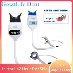 Máquina de clareamento dental com luz fria, led, mesa, lâmpada de branqueamento dentário, profissional, máquina de clareamento dental