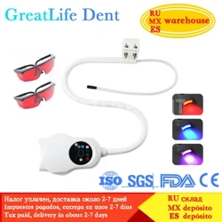 GreatLife Dent 50w 10 LED ko'k qizil binafsha 3 modelli tezlatkich oqartiruvchi tishlarni oqartiruvchi stul va stol uchun LED chiroq
