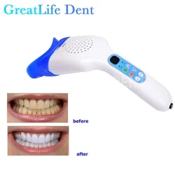 GreatLife Dent 10 Đèn LED 3 Màu Nha Khoa Cầm Tay Loại Portabl Làm Trắng Răng Tăng Tốc Mini Nha Khoa Làm Trắng Răng Ánh Sáng Đèn