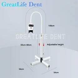 GreatLife Dent Diş Zemin Ayakta Tip 8 LED Profesyonel Diş Beyazlatma Lambası Mavi Işık Diş Beyazlatma Hızlandırıcı Makinesi