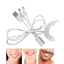 Smart LED Zahnaufhellung Tragbares USB-Ladegerät LED Blaulicht Zahnaufhellungsinstrument Zahnaufhellungsgerät Ausrüstung