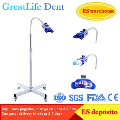 GreatLife Dent Taşınabilir Mobil Stand 10 Led Diş Beyazlatma Lambası Hızlandırıcı Beyazlatma Makinesi Mobil Diş Beyazlatma Işık Lambası