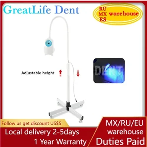 GreatLife 50w 10 Leds Kırmızı Mavi Mor Çıkarılabilir Yüksekliği Ayarlanabilir Diş Diş Beyazlatma Ağartma Hızlandırıcı Lamba Led Işık