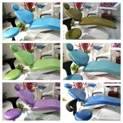 1 conjunto engrossar capa de cadeira dentária pu lether protetor de cadeira de dentista mangas unidade elástica à prova d' água * 4 cores