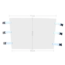 1 Máy Tính Nha Khoa Ghế Đệm Chân Nhựa Chống Bụi Trong Suốt Nha Khoa Thảm Đệm Trong Suốt Bảo Vệ Với Dây thun