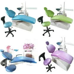 1Set Dental Eenheet Stull Cover Sëtz Ärmelen Stull Deeler Protector Washable Véier Faarwen PU Waasser Beweis