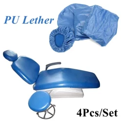 1 Set Dental Chair Cover PU Lieder Waasserdicht Schutzkëscht Staubdicht Cover Headrest Backrest Këssen Cover