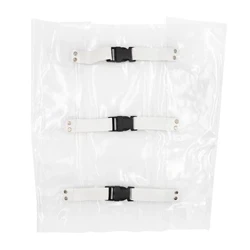 1pc plástico claro cadeira dental esteira almofada pé almofada de assento dental unidade protetor capa à prova de poeira com faixas elásticas fornecimento dental