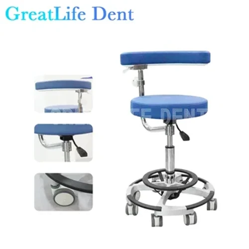 Suíochán Fiaclóir GreatLife Dochtúir Béil Scéimhe Pedal Sclóine Ardaitheoir Inchoigeartaithe Stól Snámha Hiodrálacha Spa Tatú Cathaoirleach Salon Massage