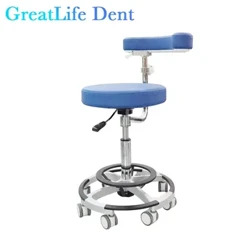 GreatLife Dentistaren eserlekua Ahozko medikua Edertasuna Pedal birakaria Igogailu erregulagarria aulki birakaria Hidraulikoa Spa Tattoo Masaje Aulkia