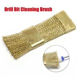 Nettoyage des fraises dentaires, brosse métallique en laiton, forets à ongles, brosse de nettoyage, brosses en fil de cuivre, support de fichiers, outil de nettoyage, dentisterie en or
